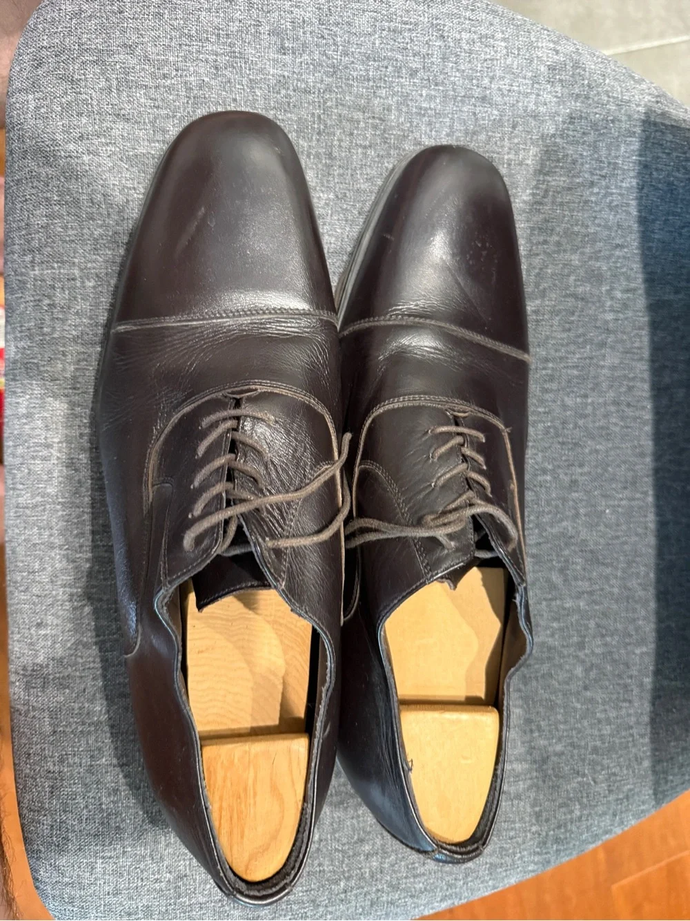 Bruno Magli super soft Brown Leather lace up Oxfords size 12 $540